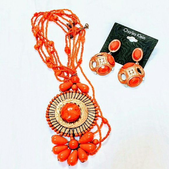 Necklace &earring set. - Picture 3 of 8